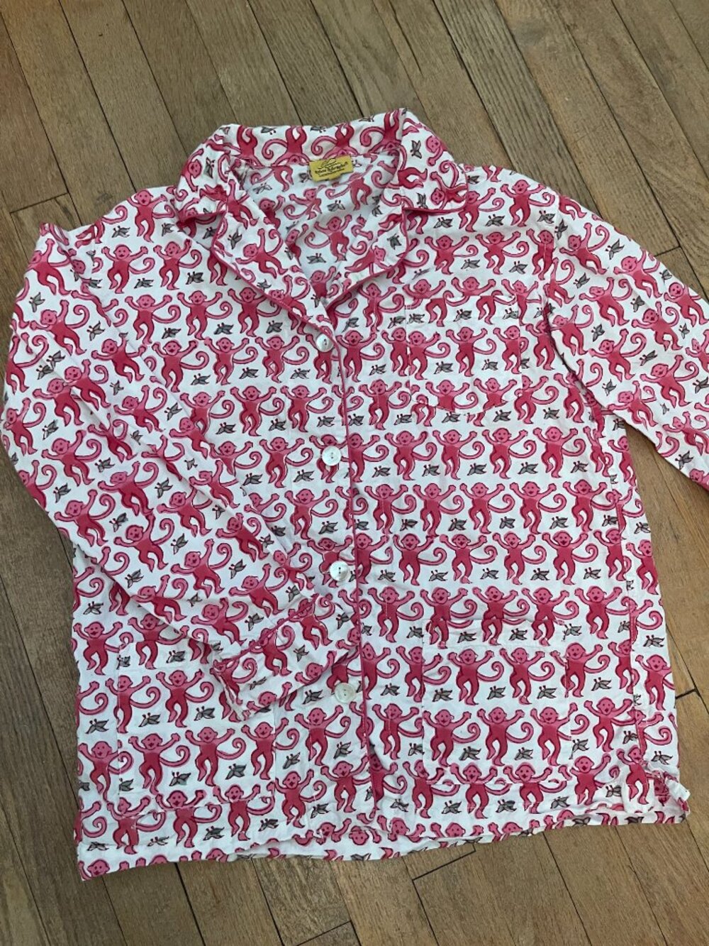 Roller Rabbit Monkey Pajamas, size small - Picture 3 of 3